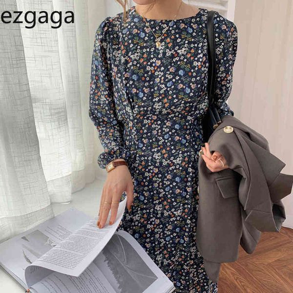 ezgaga chiffon midi dress women elegant tender o-neck floral printed slim waist long sleeve dresses base party vestidos feminino 210430, Black;gray
ezgaga chiffon midi dress women elegant tender o-neck floral printed slim waist long sleeve dresses base party vestidos feminino 210430, Black;gray