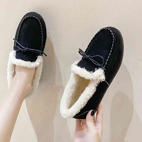 dress shoes rimocy thicken short of stuffed women's shoes warm winter the false suede woman casual toe round foot non slip mujer moccas, Black
dress shoes rimocy thicken short of stuffed women's shoes warm winter the false suede woman casual toe round foot non slip mujer moccas, Black