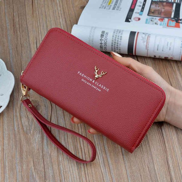 new wallet women's long large capacity zipper handbag fashion simple litchi pattern mobile phone bag change wallet, Red;black
new wallet women's long large capacity zipper handbag fashion simple litchi pattern mobile phone bag change wallet, Red;black