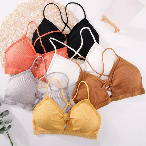 fashion crop push up bra women hollow cross removable padded solid color lingerie backless camisole underwear bustiers & corsets, Black;white
fashion crop push up bra women hollow cross removable padded solid color lingerie backless camisole underwear bustiers & corsets, Black;white