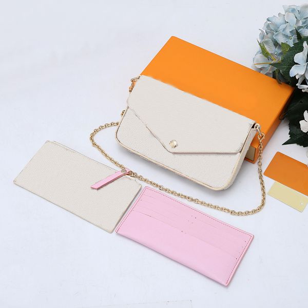 shoulder bags designers wallet 3piece set handbags gold chain designers crossbody bag women and purse new style
shoulder bags designers wallet 3piece set handbags gold chain designers crossbody bag women and purse new style