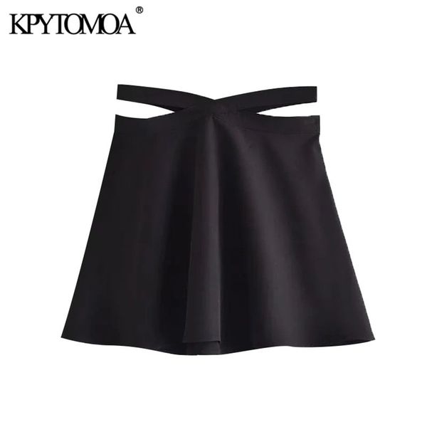 women fashion hollow out flared hem mini skirt high waist back zipper female skirts mujer 210420, Black
women fashion hollow out flared hem mini skirt high waist back zipper female skirts mujer 210420, Black