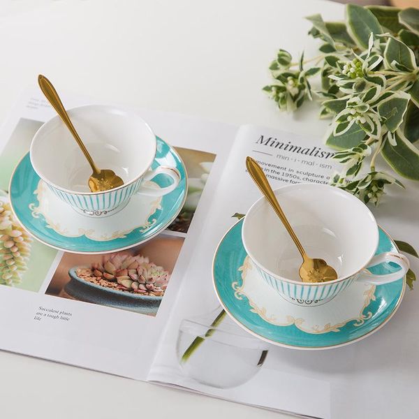 cups & saucers european coffee cup set with blue stripe british bone china ceramic
cups & saucers european coffee cup set with blue stripe british bone china ceramic
