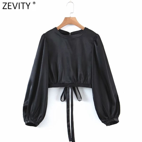 zevity women fashion o neck solid black short smock blouse femme backless kimono shirt chic lace up blusas ls7669 210419, White
zevity women fashion o neck solid black short smock blouse femme backless kimono shirt chic lace up blusas ls7669 210419, White