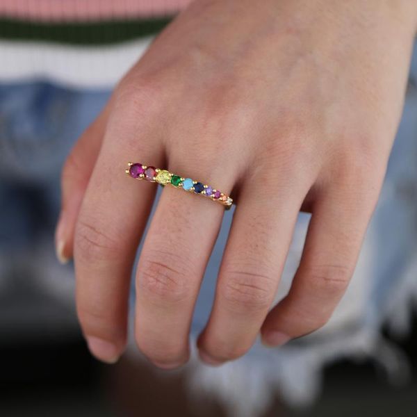 wedding rings multi color round cz bar shaped for girls women rainbow delicate jewelry gold filled wholesale factory finger, Slivery;golden
wedding rings multi color round cz bar shaped for girls women rainbow delicate jewelry gold filled wholesale factory finger, Slivery;golden