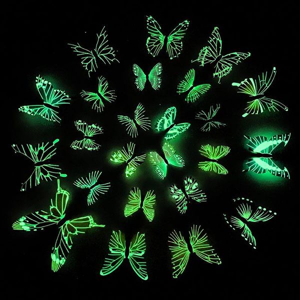 12/24pcs 3d luminous butterfly wall sticker creative butterflies decal art home decor kids room mural decals stickers
12/24pcs 3d luminous butterfly wall sticker creative butterflies decal art home decor kids room mural decals stickers