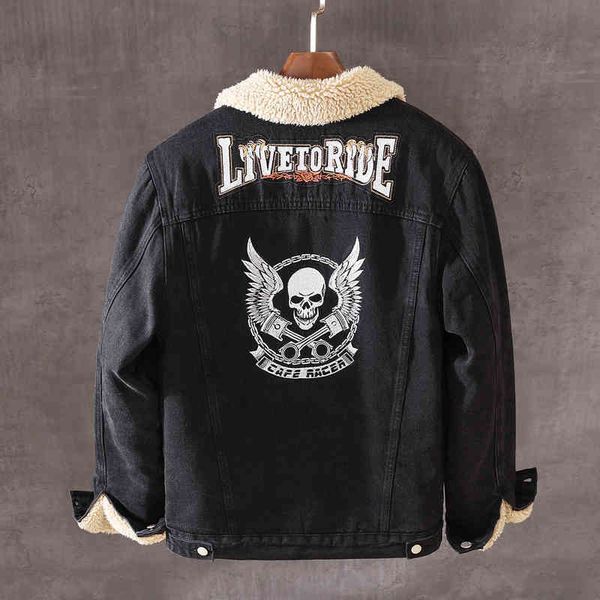 jackets newly designer fashion winter jacket men black color skulls embroidery punk warm denim coats velvet thick parka, Black;brown
jackets newly designer fashion winter jacket men black color skulls embroidery punk warm denim coats velvet thick parka, Black;brown