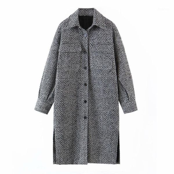 women's wool & blends nice vintage woman long loose button woolen shirt coat female winter warm jackets ladies casual outwear, Black
women's wool & blends nice vintage woman long loose button woolen shirt coat female winter warm jackets ladies casual outwear, Black