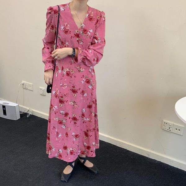 casual dresses women's spring autumn dress korean style retro floral v-neck long-sleeved slim trumpet sleeve female ll433, Black;gray
casual dresses women's spring autumn dress korean style retro floral v-neck long-sleeved slim trumpet sleeve female ll433, Black;gray