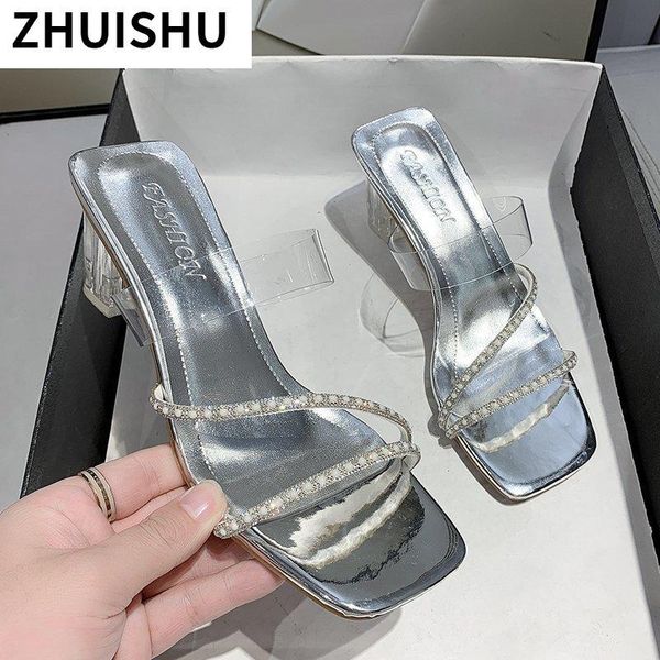 sandals pvc transparent high heels women pearl summer shoes simple style clear bling square zapatillas mujer casa beach 42, Black
sandals pvc transparent high heels women pearl summer shoes simple style clear bling square zapatillas mujer casa beach 42, Black