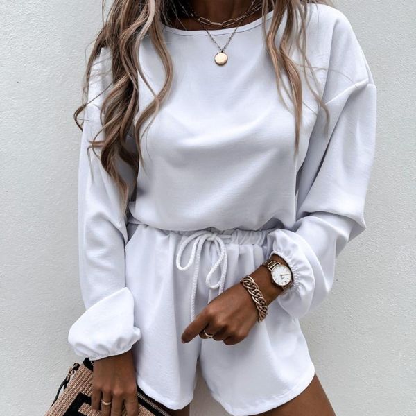 women's tracksuits white summer women short sets loose fashion sports two-piece suit long sleeve + shorts tracksuit female matching set, Gray
women's tracksuits white summer women short sets loose fashion sports two-piece suit long sleeve + shorts tracksuit female matching set, Gray