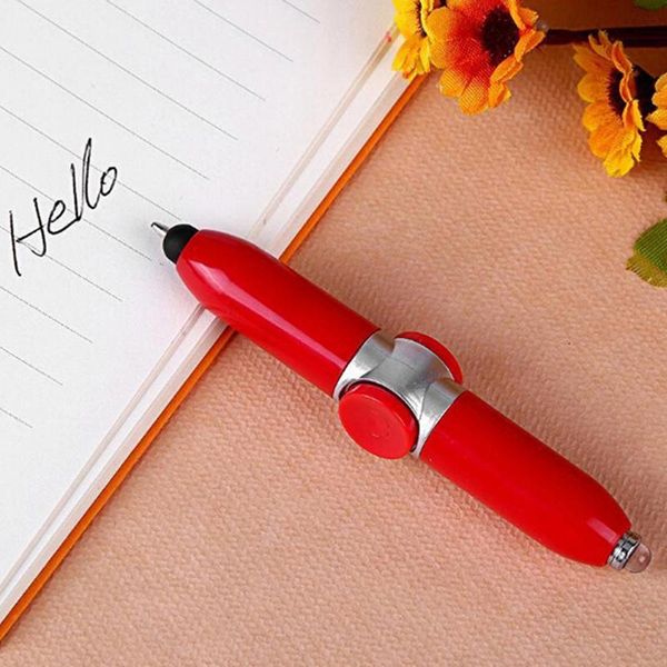 ballpoint pens 1pc multi-function spinner toy ball pointpen fingertip gyro pen led light relief, Blue;orange
ballpoint pens 1pc multi-function spinner toy ball pointpen fingertip gyro pen led light relief, Blue;orange