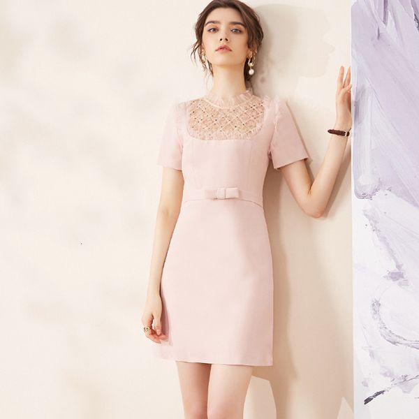two piece dress female runway designers short sleeves crocheted shreds dress pink summer sweet robe party fl92, White
two piece dress female runway designers short sleeves crocheted shreds dress pink summer sweet robe party fl92, White