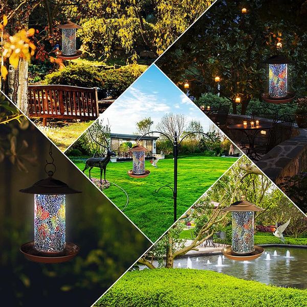 other bird supplies solar birds feeder outdoor hanging feed tool with colorful glass mosaic decor waterproof garden lantern pre
other bird supplies solar birds feeder outdoor hanging feed tool with colorful glass mosaic decor waterproof garden lantern pre