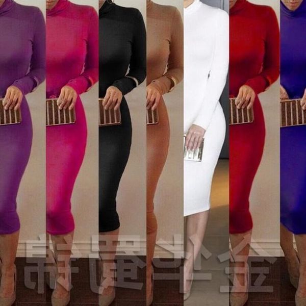 dress autumn long white the neck with a belt simple office bodycon women bandage elegant party fine, Black;gray
dress autumn long white the neck with a belt simple office bodycon women bandage elegant party fine, Black;gray