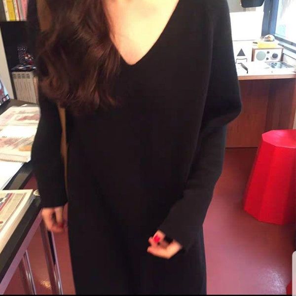 long womens sweater female oversized knitted fall clothing pullover winter autumn new fashion korean style warm ladies, White;black
long womens sweater female oversized knitted fall clothing pullover winter autumn new fashion korean style warm ladies, White;black