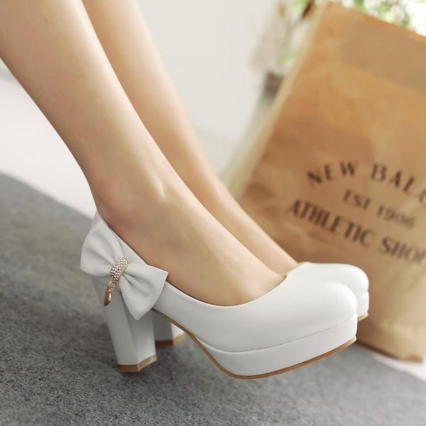 heels shoes women thick high round toe girls student pumps bow ladies wedding party casual shoe size 33-43 dress, Black
heels shoes women thick high round toe girls student pumps bow ladies wedding party casual shoe size 33-43 dress, Black