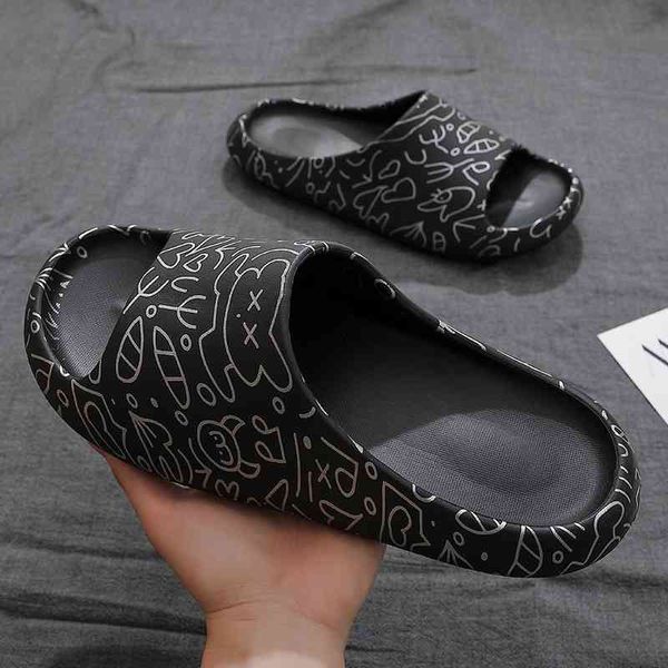 70% off outlet store summer women men's slipper slides cool graffiti couple beach slippers protection indoor male sandals outdoor soft, Black
70% off outlet store summer women men's slipper slides cool graffiti couple beach slippers protection indoor male sandals outdoor soft, Black