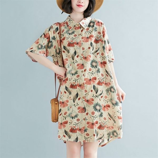 oversized women cotton linen long shirts new arrival summer vintage style floral print loose female casual s3779 210412, White
oversized women cotton linen long shirts new arrival summer vintage style floral print loose female casual s3779 210412, White