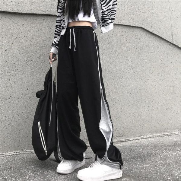 women's pants & capris sports clothes female spring ins design sense zipper straight wide leg high waist loose trousers trend y2k jogge, Black;white
women's pants & capris sports clothes female spring ins design sense zipper straight wide leg high waist loose trousers trend y2k jogge, Black;white