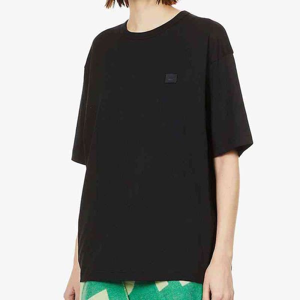 men's t-shirts designer acne brand ac sweden 22 summer women's pure cotton bottomed shirt with round neck loose inside black smili, White;black
men's t-shirts designer acne brand ac sweden 22 summer women's pure cotton bottomed shirt with round neck loose inside black smili, White;black