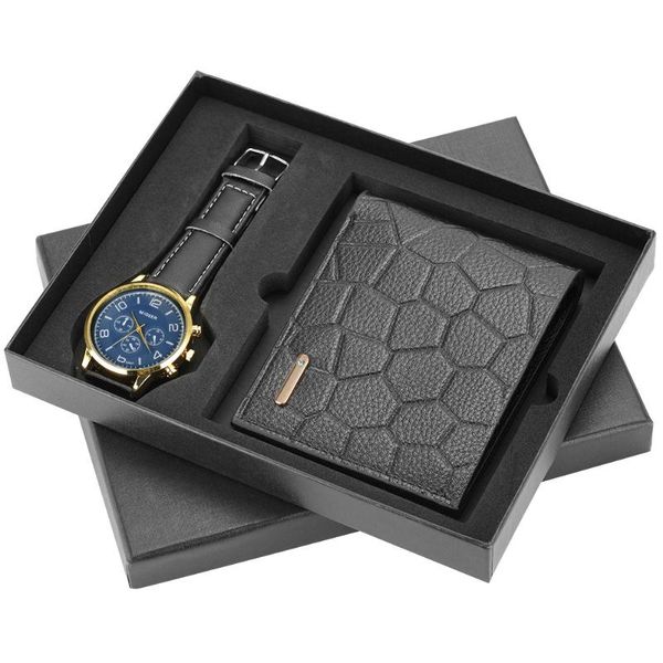 wristwatches fashion men watch wallet set quartz dial stainless steel strap folding buckle leather purse gifts for father boyfriend, Slivery;brown
wristwatches fashion men watch wallet set quartz dial stainless steel strap folding buckle leather purse gifts for father boyfriend, Slivery;brown