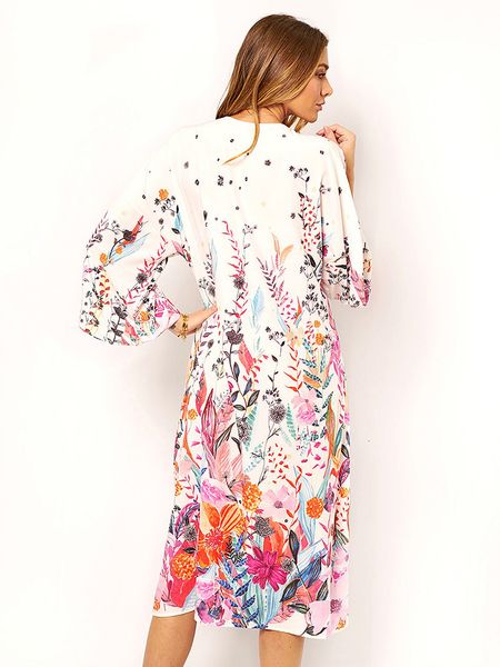 women's swimwear print floral cotton beach kimono sashes bohemian holiday bikini cover-up slim long cardigan women u1vk, White;black
women's swimwear print floral cotton beach kimono sashes bohemian holiday bikini cover-up slim long cardigan women u1vk, White;black