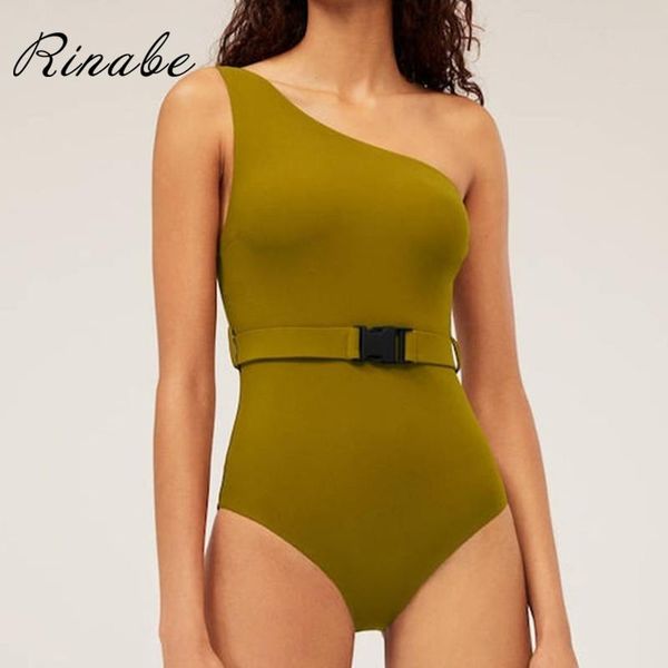 rinabe high belt swimsuit women one shoulder one-piece-suits bathing suit bikini solid color monokini one-piece suits
rinabe high belt swimsuit women one shoulder one-piece-suits bathing suit bikini solid color monokini one-piece suits