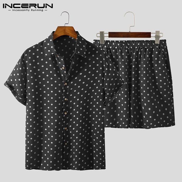 men's tracksuits incerun men sets polka dot print lapel short sleeve shirt beach shorts streetwear 2021 summer vacation casual hawaiian, Gray
men's tracksuits incerun men sets polka dot print lapel short sleeve shirt beach shorts streetwear 2021 summer vacation casual hawaiian, Gray