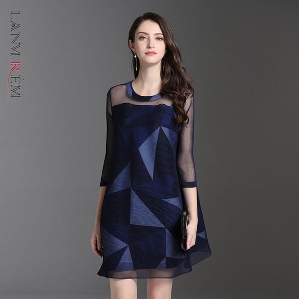 women dress round neck three quarter sleeves mesh loose large size pleated dresses fashion summer 2h234 210507, Black;gray
women dress round neck three quarter sleeves mesh loose large size pleated dresses fashion summer 2h234 210507, Black;gray