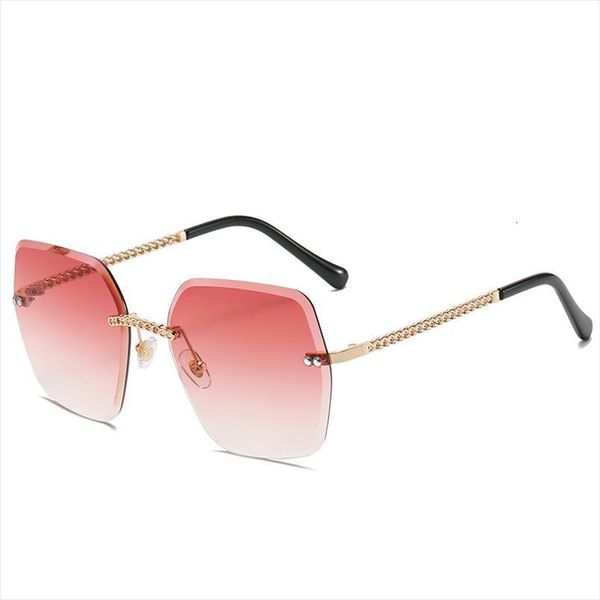 fashion rimless sunglasses brand designer trendy colorful lens women sun glasses oversize shades, White;black
fashion rimless sunglasses brand designer trendy colorful lens women sun glasses oversize shades, White;black