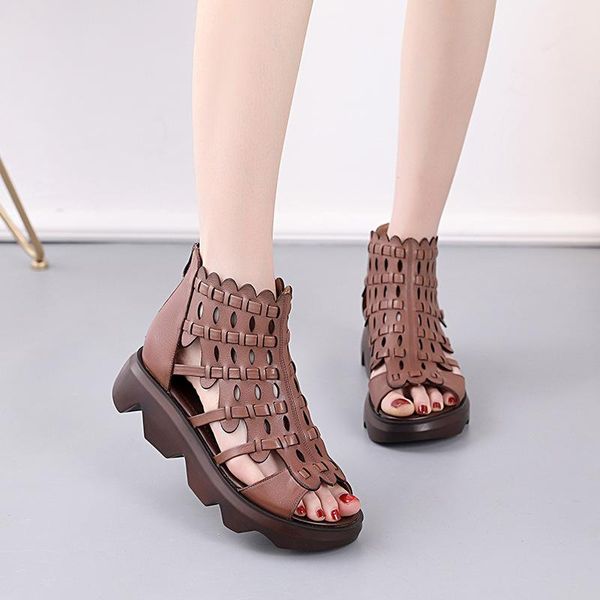 summer retro style hand-woven real leather sandals thick heel soft bottom women shoes elegant fashion roman sandal, Black
summer retro style hand-woven real leather sandals thick heel soft bottom women shoes elegant fashion roman sandal, Black