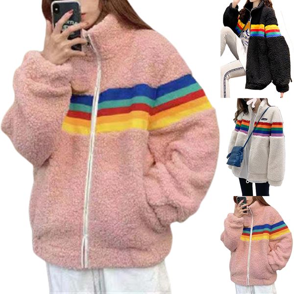 fleece jacket women winter plsuh coat casual warm zip up hoodie loose ladies jacket overcoat outwear sweatshirts, Black;brown
fleece jacket women winter plsuh coat casual warm zip up hoodie loose ladies jacket overcoat outwear sweatshirts, Black;brown