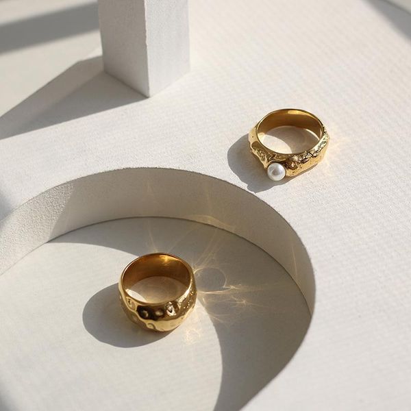 stainless steel rings for women tin foil irregular dot pearl ring set girls plated 18k gold jewelry men's cluster, Golden;silver
stainless steel rings for women tin foil irregular dot pearl ring set girls plated 18k gold jewelry men's cluster, Golden;silver