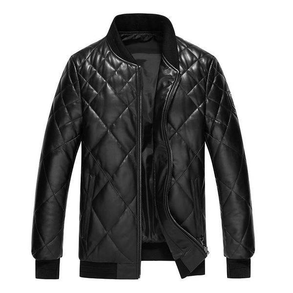 men's leather & faux genuine jacket men winter real sheepskin coat for 90% duck down jackets short coats mg-1807092 my1814, Black
men's leather & faux genuine jacket men winter real sheepskin coat for 90% duck down jackets short coats mg-1807092 my1814, Black