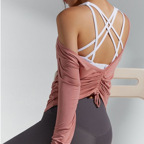 women soft skin-friendy sport t shirts solid color gym crop shirt yoga shirt running breathable long sleeve g t-shirts, White
women soft skin-friendy sport t shirts solid color gym crop shirt yoga shirt running breathable long sleeve g t-shirts, White