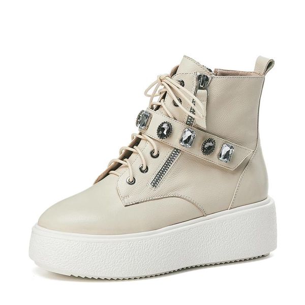boots autumn winter style platform short women handsome leather motorcycle round toe thick heel all-match ankle, Black
boots autumn winter style platform short women handsome leather motorcycle round toe thick heel all-match ankle, Black