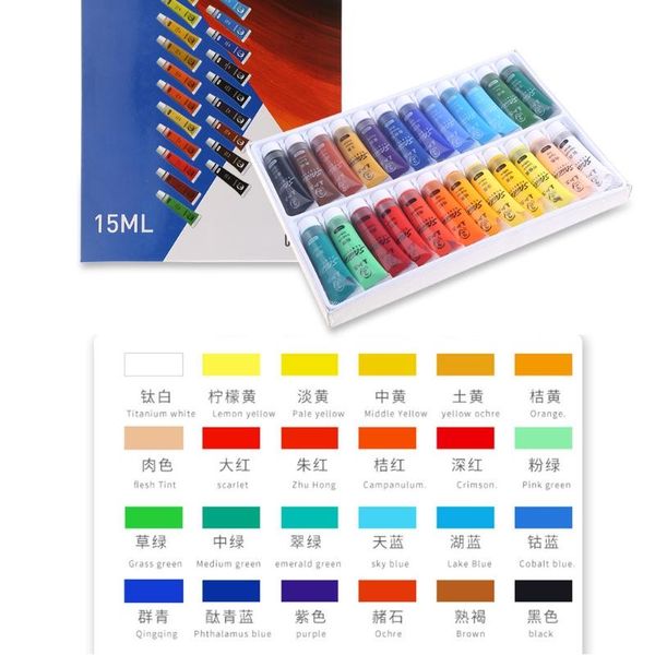 gift sets 12/24 colors professional acrylic paints 15ml tubes drawing painting pigment hand-painted wall paint for artist diy
gift sets 12/24 colors professional acrylic paints 15ml tubes drawing painting pigment hand-painted wall paint for artist diy