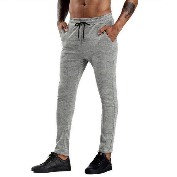 men's pants mens sports skinny pencil casual plaid trousers elastic waist drawstring jogger men clothing spring, Black
men's pants mens sports skinny pencil casual plaid trousers elastic waist drawstring jogger men clothing spring, Black