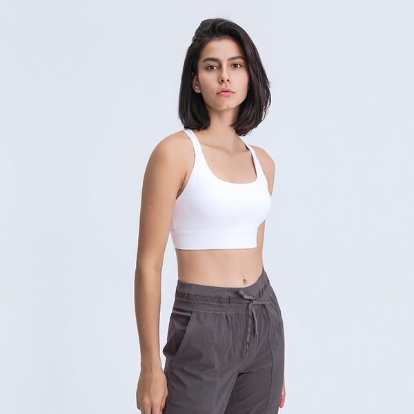 l-99 sports bra three-row buckle adjustable hollow beautiful back u neck underwear shirts sports vest tanks fitness women yoga bra, White
l-99 sports bra three-row buckle adjustable hollow beautiful back u neck underwear shirts sports vest tanks fitness women yoga bra, White