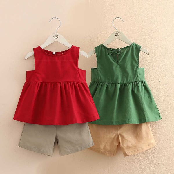 casual 2 3-6 8 10 12 years solid color comfortable cotton sleeveless vest+shorts 2 pcs baby kids girls summer clothing set 210529, White
casual 2 3-6 8 10 12 years solid color comfortable cotton sleeveless vest+shorts 2 pcs baby kids girls summer clothing set 210529, White