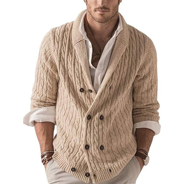men's sweaters men autumn winter fashion double breasted turndown outerwear mens casual long sleeve knitted solid cardigan coats street, White;black
men's sweaters men autumn winter fashion double breasted turndown outerwear mens casual long sleeve knitted solid cardigan coats street, White;black