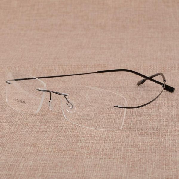 fashion sunglasses frames men's business myopia glasses frame metal memory ultra-light frameless, Black
fashion sunglasses frames men's business myopia glasses frame metal memory ultra-light frameless, Black