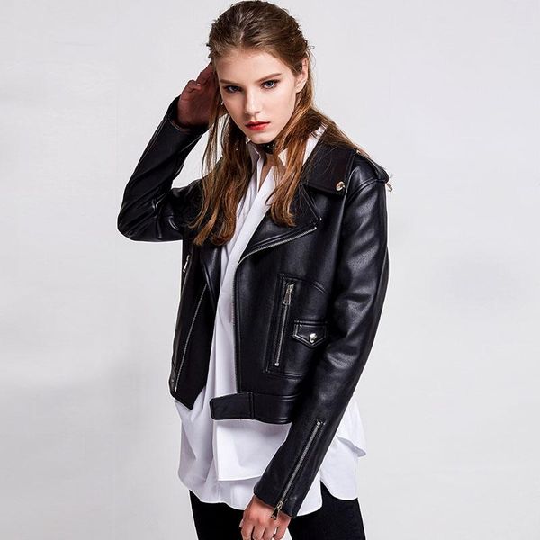 women's leather & faux autumn female pu jacket women short jackets turn down collar slim motorcycle ladies black red coat
women's leather & faux autumn female pu jacket women short jackets turn down collar slim motorcycle ladies black red coat