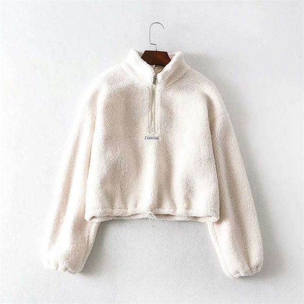 women's jackets coats autumn winter loose and versatile lamb pullover with letter embroidery plush sweater for women 0wyd, Black;brown
women's jackets coats autumn winter loose and versatile lamb pullover with letter embroidery plush sweater for women 0wyd, Black;brown