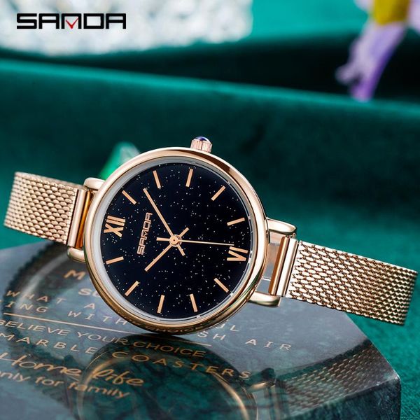 wristwatches sanda 2021 fashion women watch charming pattern dial leather strap waterproof quartz wristwatch girl gifts montre femme 1055, Slivery;brown
wristwatches sanda 2021 fashion women watch charming pattern dial leather strap waterproof quartz wristwatch girl gifts montre femme 1055, Slivery;brown