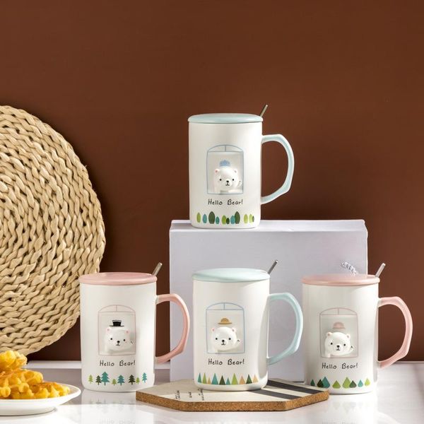 mugs pink little bear ceramic cups girls with lid spoon drinkware ins cute 3d cartoon creative coffee mug set christmas gift
mugs pink little bear ceramic cups girls with lid spoon drinkware ins cute 3d cartoon creative coffee mug set christmas gift