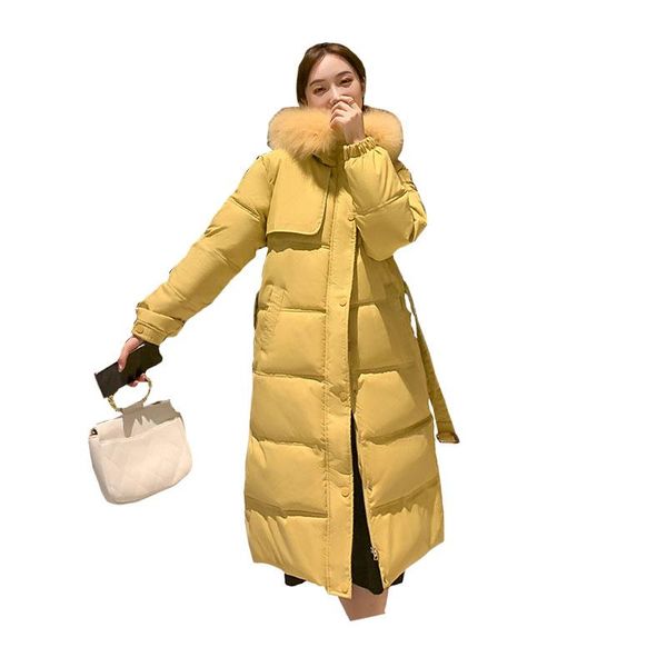 women's down & parkas women long belted winter jacket hooded fur collar detachable windproof oversize cotton padded outwear coat, Black
women's down & parkas women long belted winter jacket hooded fur collar detachable windproof oversize cotton padded outwear coat, Black