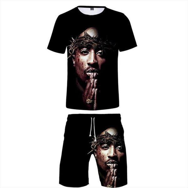 tupac two piece set mens tracksuits 3d printing casual short sleeve shorts sets hiphop kpops round collar beach, Gray
tupac two piece set mens tracksuits 3d printing casual short sleeve shorts sets hiphop kpops round collar beach, Gray