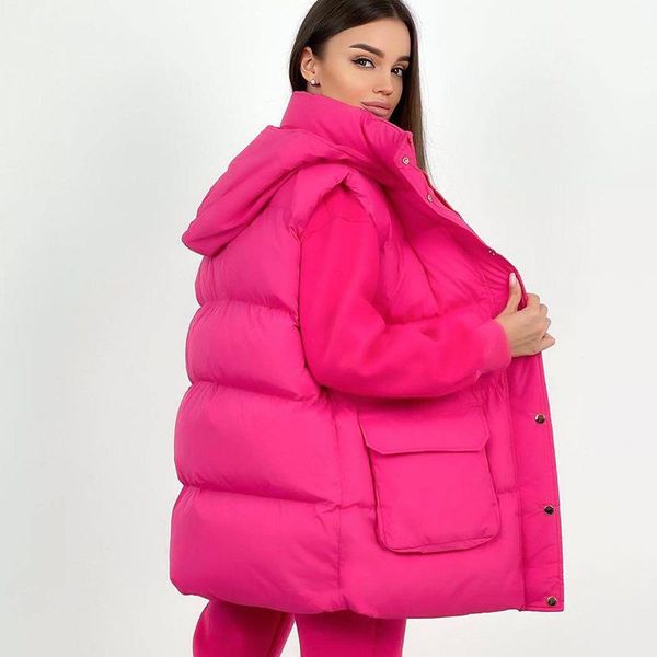 women's trench coats winter single breasted big pockets long hooded waistcoat cotton jacket fashion trend solid color top, Tan;black
women's trench coats winter single breasted big pockets long hooded waistcoat cotton jacket fashion trend solid color top, Tan;black
